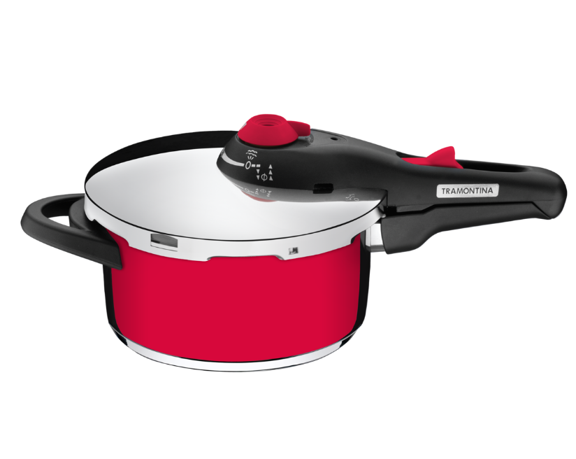 PANELA DE PRESSÃO AÇO INOX Ø 22 CM 4,5L SOLAR - TRAMONTINA