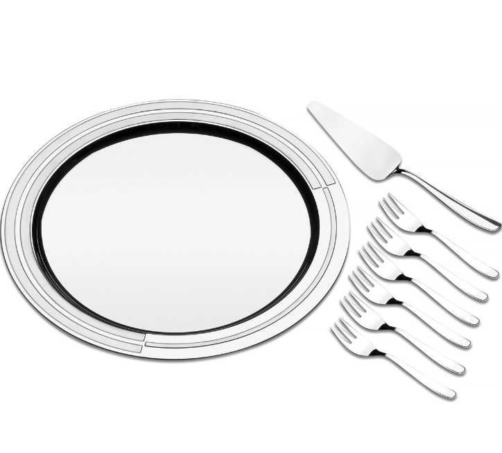 JOGO AÇO INOX PARA TORTA 8 PEÇAS CICLO - TRAMONTINA