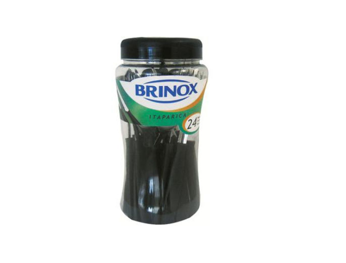 FAQUEIRO 24 PEÇAS PRETO ITAPARICA - BRINOX 