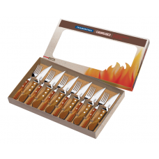 JOGO DE TALHERES INOX PARA CHURRASCO 12 PEÇAS POLYWOO - TRAMONTINA