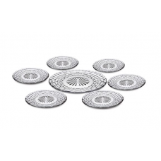 CONJUNTO DE PRATOS DE VIDRO RATTAN 7 PEÇAS - EURO VDR7589