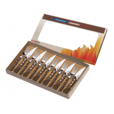 JOGO DE TALHERES INOX PARA CHURRASCO 12 PEÇAS POLYWOO - TRAMONTINA