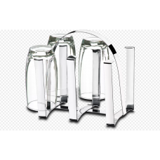 SUPORTE AÇO INOX PARA 6 COPOS SUPREMA - BRINOX