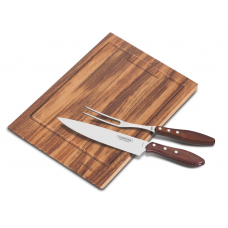 JOGO DE CHURRASCO INOX 3 PEÇAS POLYWOOD - TRAMONTINA