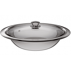 TRAVESSA REDONDA COM TAMPA DE VIDRO - EURO