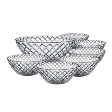 CONJUNTO DE TIGELAS DE VIDRO DIAMOND 7 PEÇAS - EURO