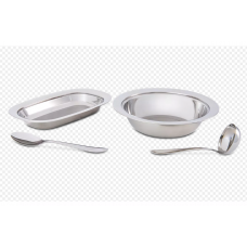 CONJUNTO PARA ARROZ E FEIJÃO EM AÇO INOX 4 PEÇAS LYON - BRINOX