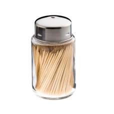 PALITEIRO DE VIDRO COM TAMPA INOX - EURO