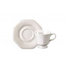 ESTOJO COM 6 XÍCARAS DE CHÁ COM PIRES PORCELANA PRISMA - SCHMITD