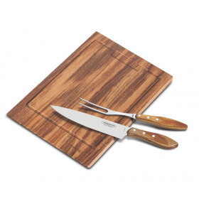 JOGO DE CHURRASCO INOX 3 PEÇAS POLYWOOD - TRAMONTINA