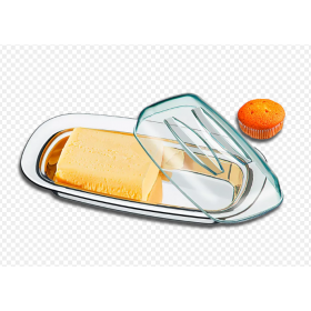 MANTEIGUEIRA AÇO INOX COM TAMPA ACRÍLICA LYON - BRINOX 